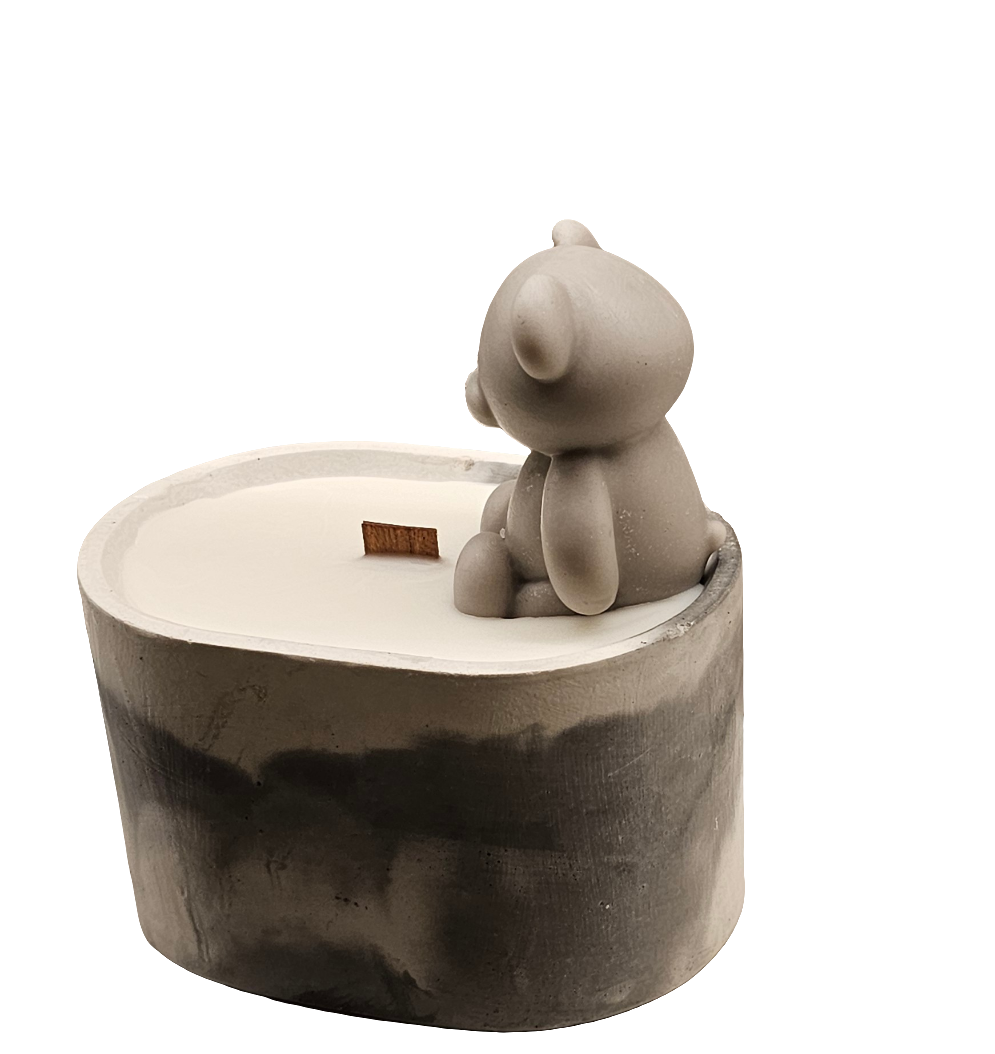 Teddy Bear Candle Vessel